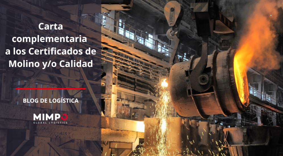 Carta complementaria a los Certificados de Molino y/o Calidad [México]